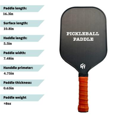 China Professional Pickleball Racket Lightweight Carbon Fiber Edgeless Design Racket for sale