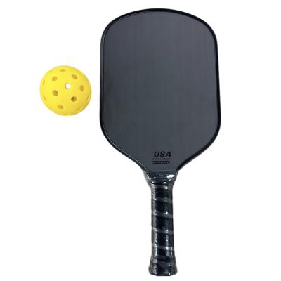 China Breathable PU Handle Leather T700 Hot-Formed Pickleball Paddle with 14mm PP Honeycomb Core for sale