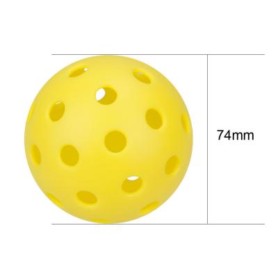 China 40 Hole Outdoor Rotation Dura Fast 40 Outdoor Pickleball Seamless Professional Pickleball Balls for sale