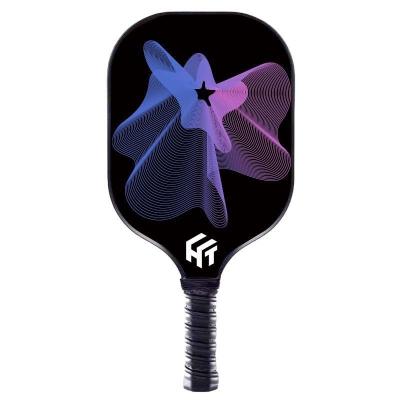 China Fiberglass Custom Logo Print Pickleball Paddle with High Rebound and Anti-Skid Design for sale