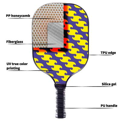 China 2024 Professional Lightweight Fiberglass Frosted Pickleball Paddle for USAPA Players for sale