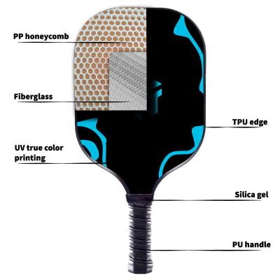 China Professional Pickleball Racket with Glass Fiber Friction Surface and Customizable Design for sale