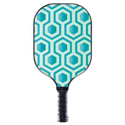 China High Rebound Glass Fiber Raw Carbon Pickleball Paddle With  / UV True Color Printing for sale