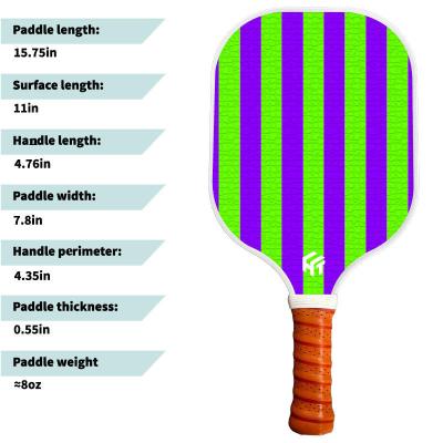 China Customizable Pickleball Paddle PP Honeycomb Fiberglass and TPU Edge Pack Bubble Bag/pcs for sale