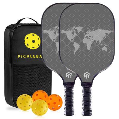 China Custom USAPA Standard Pickleball Paddle with Frosted Glass Fiber and PP Honeycomb Core for sale