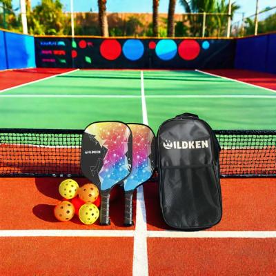 China PP Honeycomb Core Pickleball Paddle Set 2 Rackets 4 Balls 1 Bag For All Skill Levels for sale