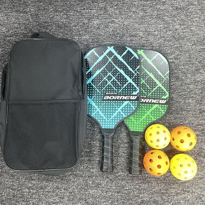 China 400*200*10MM Glass Fiber Pickleball Paddle Set 2 Paddles 4 Balls and 1 Bag Affordable for sale