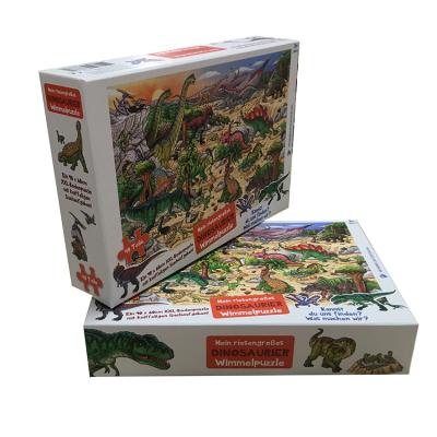 China Racing and shipping dinosaur jigsaw puzzle for sale