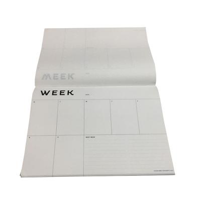 China Printed Weekly Planner Notepad for sale