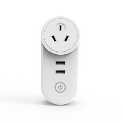 China Mini smart home wifi uk/us/eu/au socket smart WIFI+USB Omni device socket with App control and dual usb port for sale