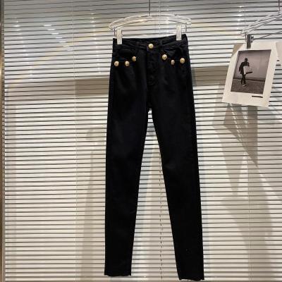 China Spring Autumn New Cropped Denim Pants 2022 Viable Women Fashion High Waist Jeans Fashion Long Pants Slim Fit Lady Pencil Jeans for sale