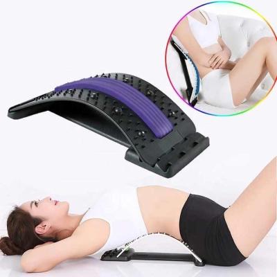 China Multilevel Adjustable Spine Stretcher Cervical Spine Massager Back Body Magnetic Therapy Support Lumbar Traction Device for sale