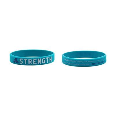 China Soft Motivational Silicone Rubber Wristbands Inspirational Bracelet Dream Courage for sale