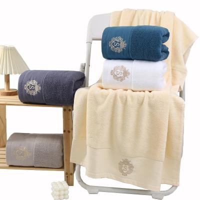 China Five Star Home Towel Child Safe Custom Made Bathroom Face Hand Bath Set White 100% Cotton Hotel Towel Set Custom Logo Wholesale Luxury Spa Towels for sale