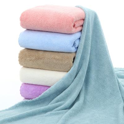 China Factory Wholesale Child Safe Quick Dry Absorbent Microfiber Spa Soft Microfiber Bath Home Towel For Bathroom Beach Towel for sale