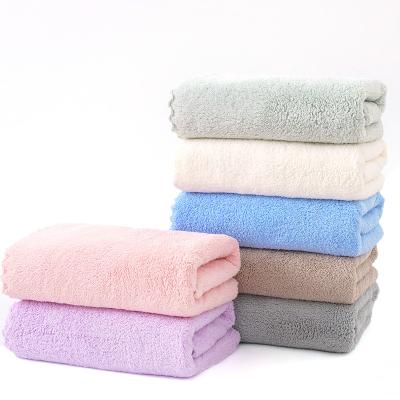 China Custom Soft Absorbent Fade Resistant Plush Microfiber Coral Fleece Baby Bath Towels Oversized Child Safe Custom Made From Supplier for sale