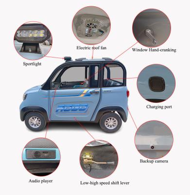 China Hot Sale Passenger Customize Electric Car 4 Person Seats With Handle Bar Or Steering Wheel for sale