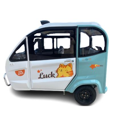 China Passenger Enclosed 3 Wheel Delivery Car 2 Doors Small Mini Electric Tricycle For Passenger With Cheap Price for sale