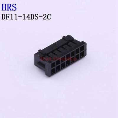 China DF11-14DS-2C HRS P=2mm Rectangular Connectors Housings DF11-14DS-2C for sale