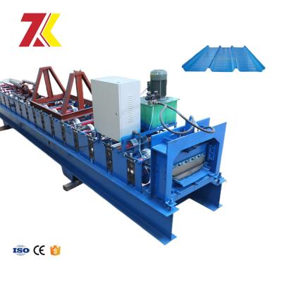 China Hotels Standing Seam Metal Roof Panel Machine Standing Seam Roll Forming Machine Standing Seam Roofing Panel Roll Forming for sale