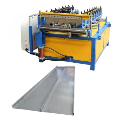 China Hotels Roof Machines Snap Lock Position Seam Metal Sheet Roll Forming Machines Click On Lock Roof Machine for sale