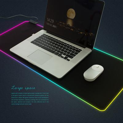 China Soft Gaming Montian RGB Gaming Mouse Pad Large LED Mouse Pad With Adjustable Lighting Memory Function for sale