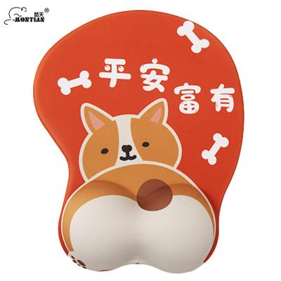 China Custom Wrist Rest Montian 3D Printed Boners Custom Mousepad Silica Gel Anime Wrist Rest Breast Boom Mousepad for sale