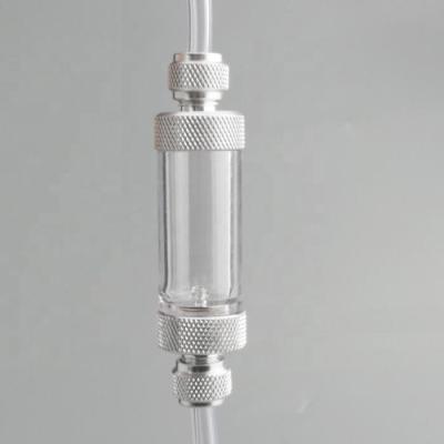 China MBC-2 Viable (Silver) Aquarium CO2 Metal Bubble Counter With Check Valve for sale