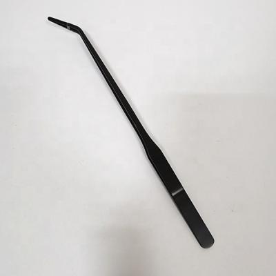 China Viable Black Aquarium Plant Tank 27cm Tweezers For Aquascape Cleaning Tool Kit for sale