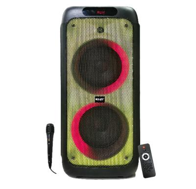 China 8inch Double Flame Light Party Wireless Speaker System Portable Big Box 300 Speaker for sale