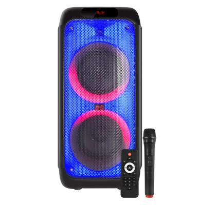 China 8inch PA Wireless Dual System Speaker Box 300 Party Factory Rechargeable 60W Speaker With TWS for sale