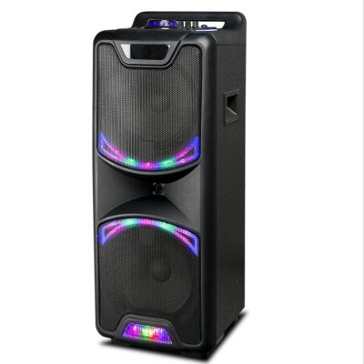 China PORTABLE Dual Subwoofer PA System BT TWS Portable Karaoke Sets Speaker System for sale