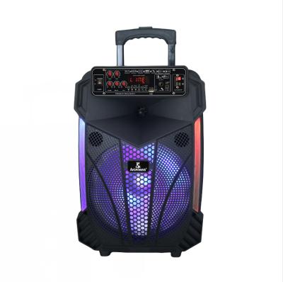 China Best Price PORTABLE 15 Inch Subwoofer Rechargeable Battery Trolley Microphone Wireless Speaker for sale