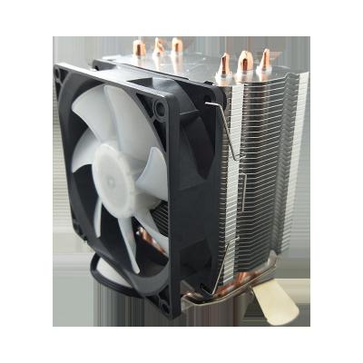 China Aluminum CPU Cooler with Customizable RGB FAN Low Profile Server Cooler 1u Double Ball Fan for sale