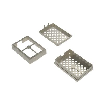 China Electronic Custom Shield Can Box Enclosure SPTE Sheet Metal Parts Stamping EMI RF Shielding Cover Case For PCB for sale