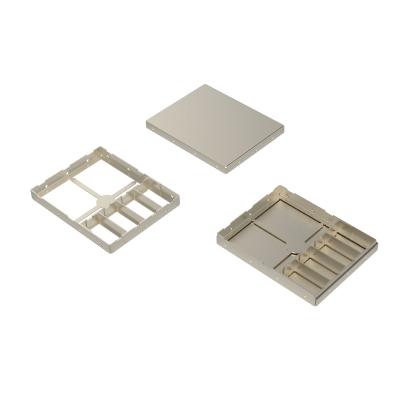 China Custom electronic nickel silver alloy shielding cover and shielding case adopt stamping and laser welding process for sale