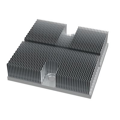 China CNC Machining Aluminum Fins Corrugated Radiator Factory CNC Machining Corrugated Radiator for sale