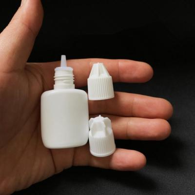 China White Eyelash Adhesive /nail Glue 10ml Nail Glue Bottle Ellipse Shape For Eyelash Adhesive for sale