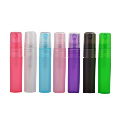 China Meidical Packaging 5ML Pen Spray Bottle Plastic Empty Frosted Atomizer for sale