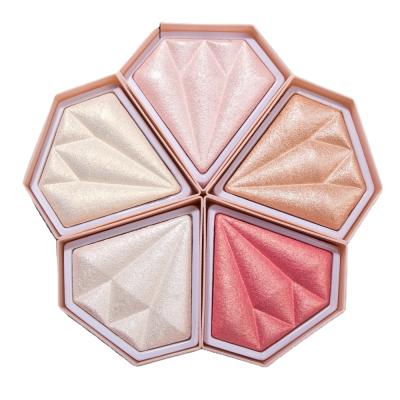 China Whitening Makeup Diamond Glow Highlighter Cosmetics HANDAIYAN Face Highlighting Powder Highlighter Bar Makeup for sale