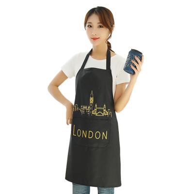 China Drinks / Food Kitchen Opening Restaurant Cotton Men Women Adjustable Cooking Apron for sale