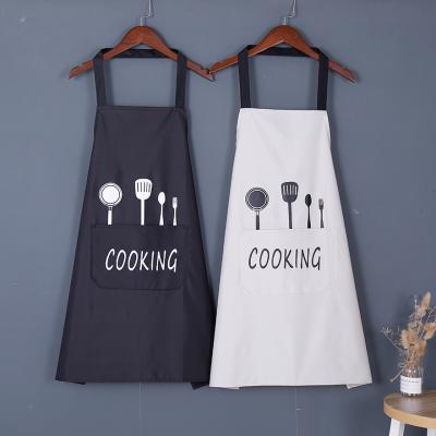 China 2021 Amazon Hot Sale Custom Color Food/Beverage Kitchen Cleaning Apron For Woman for sale