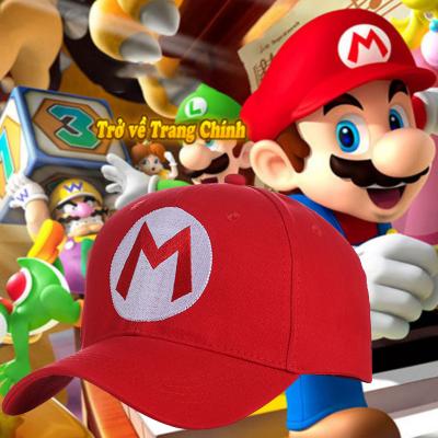 China Custom Children's Hat Perimetro COS Hat Mario Baseball Sunshade Cartoon Hat Embroidered Multi-panel Hat Logo for sale