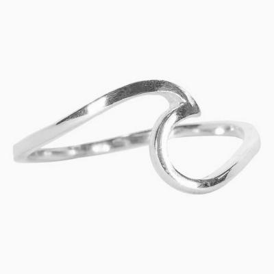 China New Wave Trendy Steel Ring Female Single Titanium Steel Landy Stainless Steel Ring for sale