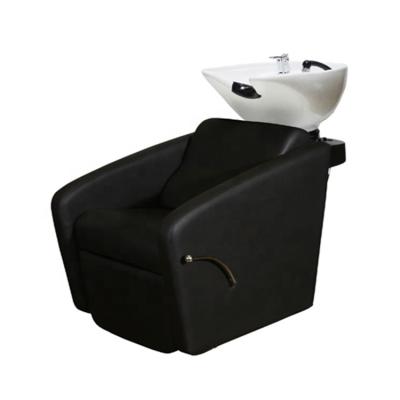 China Modern Backwash Unit Hair Barber Shop Shampoo Bowl And Chairs for sale