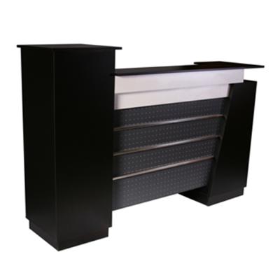 China Factory Direct Sales Modern High Quality Wooden Front Desk Beauty Salon Reception Hair Salon Furniture Counter for sale