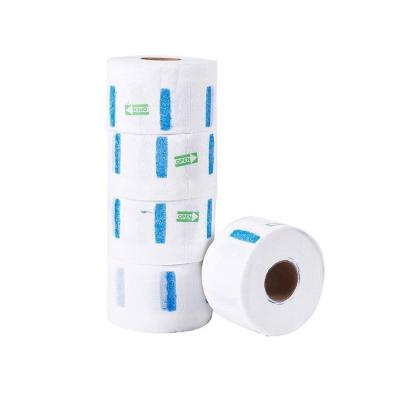 China Hair Beauty Salon Disposable Neck Strip Ruffles Barber Roll Stretch Paper for Salon Haircut Wrapping for sale