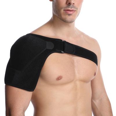 China Adjustable Shoulder Brace Neoprene Logo Shoulder Pad Shoulder Support Brace Men Sport Protectors For Injury Sporting Goods for sale