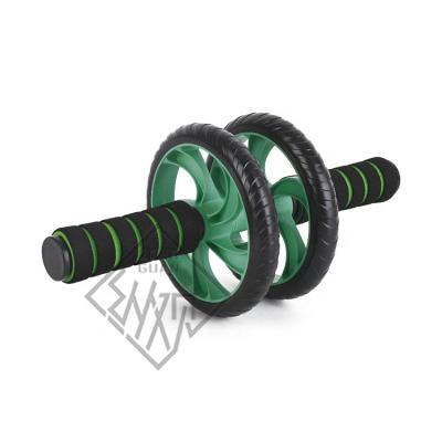 China ZG Wheel Universal Design Ab Wheel Roller Abdominal Exerciser Set Gym Fitness New Home Black Green OEM Customized Stainless Steel for sale