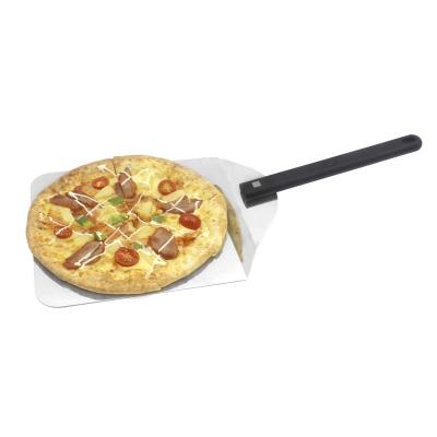 China Best Selling Viable Folding Rotating Perforated Pizza Peel Stainless Steel Handle Pizza Skin Foldable Pizza Skin for sale